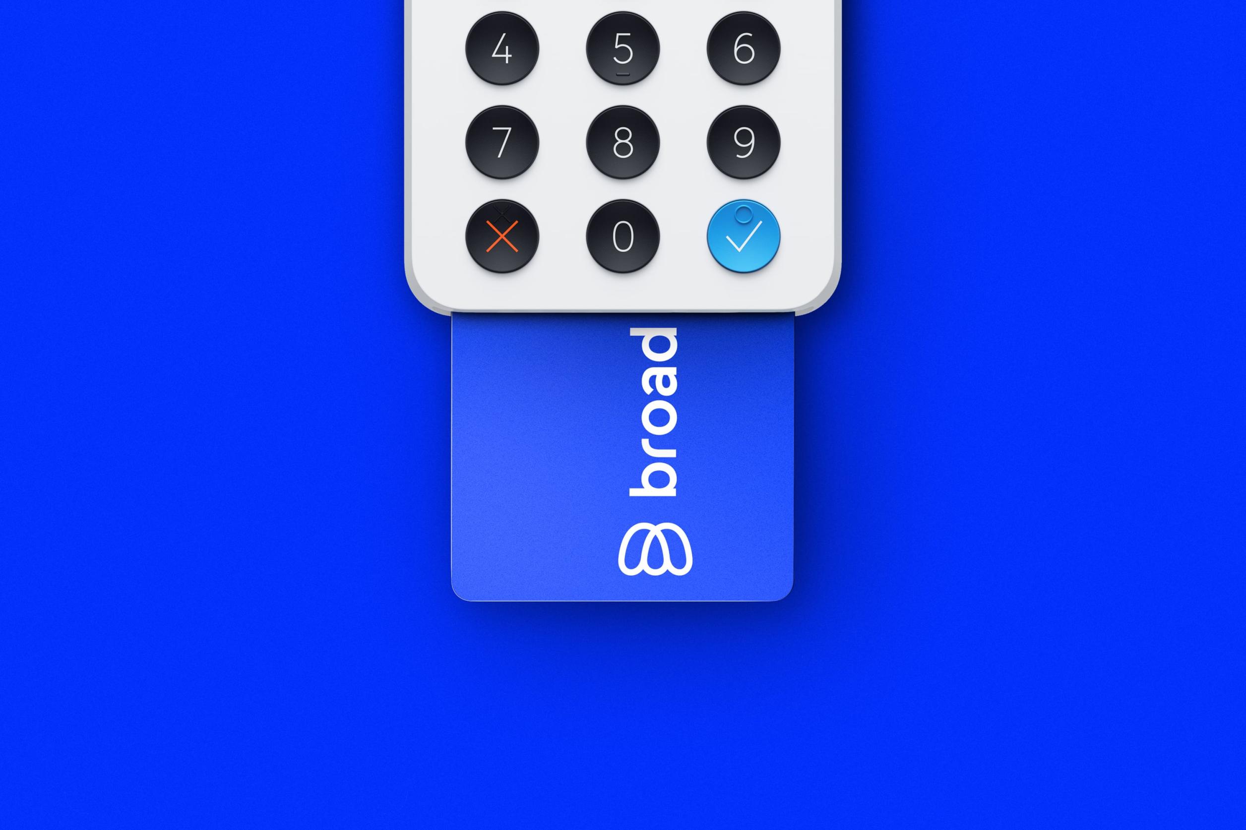 Broad card terminal